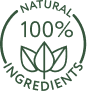 100% natural ingredients