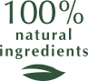 100% natural ingredients